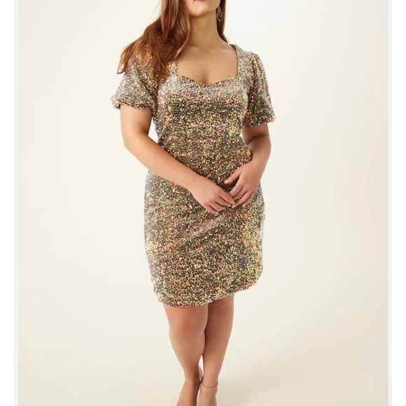 Sequin Evening Dress - Picture 2 of 8